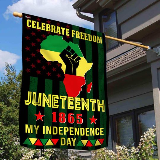 FLAGWIX Juneteenth Celebrate Black Freedom June 19th 1865 Independence Day Flag