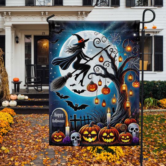 Halloween Witch Flag