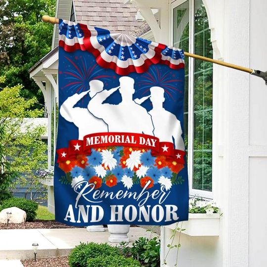 Memorial Day Flag Remember And Honor Thank You Veterans