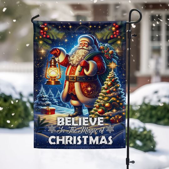 Santa Claus Christmas Flag
