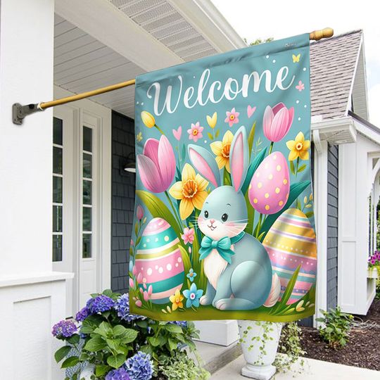 FLAGWIX  Happy Easter Bunny Flag