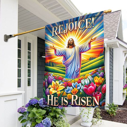 FLAGWIX  Rejoice He Is Risen Flag