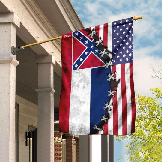 Mississippi And American Flag